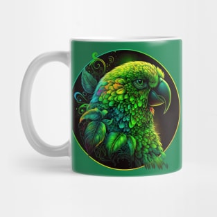 Green Parrot Mug